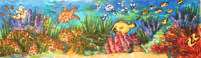 pencil and marker sketch